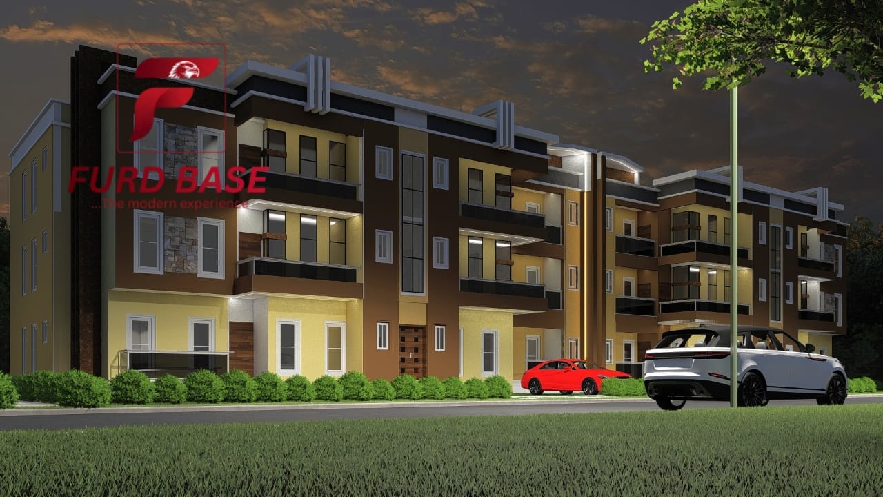 A twelve-unit three-bedroom apartment complex — brown facade — view 10